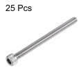 Uxcell 10-24x2-1 4 Hex Socket Head Cap Screw Bolts 304 Stainless Steel Polished 25pcs
