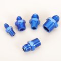 8an-8an Male Fuel Fitting Fit 1 2 Hole 61 Length Aluminum Straight Union Coupler Connector Hose Adapter For Automotive Blue
