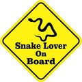 5inx5in Snake Lover On Board Sticker Vinyl Animal Vehicle Bumper Stickers By Stickertalk 