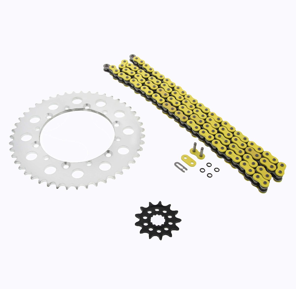 Yellow O Ring Chain And Sprocket Kit For Kawasaki Klx450r 2008 2014 Kx450f 2006 13 47 Tooth Steel Sprockets 114l