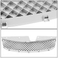 Auto Dynasty Front Upper Bumper Grill Replacement Compatible With Chevy Malibu 1997 1998 1999 Abs Plastic Diamond Mesh Style