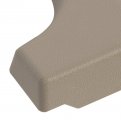 Ecotric Center Console Cup Holder Armrest Replacement Pad Compatible With 2004-2014 Ford F150 Tan