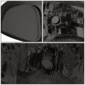Auto Dynasty 4pcs Smoked Housing Clear Corner Headlight Bumper Lamps Compatible With Gmc Sierra Yukon Xl 1500 Denali 01-07