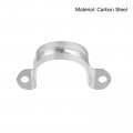 Uxcell Rigid Pipe Strap 24pcs 1 4 Inch 32mm Two Hole U Bracket Zinc Plated Steel Tension Tube Clip Clamp For Fixing