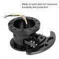 Steering Wheel Hub Adapter Tilt Flipped Racing Quick Release Kit Removable Black