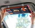 True Line Automotive Trueline Multi-purpose Auto Car Sun Visor Organizer Card Storage Holder Phone Navy Blue 