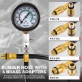 8pcs Compression Tester Kit 3-in-1 Engine Gauge Automotive Quick Accurate Cylinder 0-300 Psi Pressure Measurement Tool