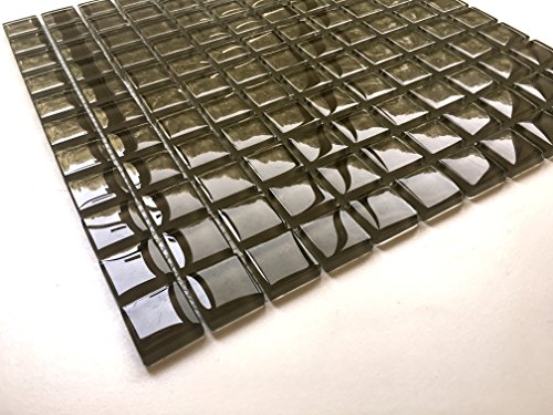 1x1 Coco Beach Shiny Finish Glass Mosaic Tile Walls Backsplashes Pools