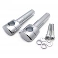 6 Solid Billet Chrome For 1-1 4 Handlebars Riser Kit 1 2-13unc Threads P N Tghd-hbs008-ii-cd 
