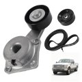 Serpentine Drive Belt Tensioner Idler Pulley Kit For Ford E150 E250 2007 2008 And 2011 2014 E350 Super Duty 2019 F250 F350 