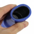 X Autohaux 100mm Length 30mm Inner Diameter Straight Hump Silicone Hose Coupler Intercooler Tube For Car Intake Piping Blue
