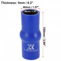 X Autohaux 100mm Length 30mm Inner Diameter Straight Hump Silicone Hose Coupler Intercooler Tube For Car Intake Piping Blue