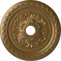Ekena Millwork Cm23pmpas Palmetto Ceiling Medallion 23 5 8 Od X 3 Id 1 P Hand-painted Pale Gold 