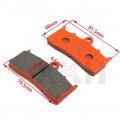 Xkh- Carbon Ceramic Brake Pads Compatible With Bmw K1600gt Exclusive 2014 2015 2016-fa613 B077w61tq7