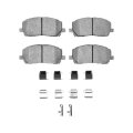 Front Disc Brake Pads For Toyota Highlander 2001 To 2007 Ceramic Friction 5000 Advanced Series Includes Clips Hardware Shims 5 