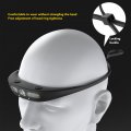 Vbestlife Motion Sensor Head Lamp Rechargeable Sensitive Ultralight Adjustable Cob Headlamp With Five Light Modes For Running