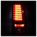 Acanii For 2003-2006 Chevy Silverado 1500 Red Clear Led Tail Lights Brake Lamps Replacement Driver Passenger Side