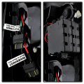Acanii For 2003-2006 Chevy Silverado 1500 Red Clear Led Tail Lights Brake Lamps Replacement Driver Passenger Side