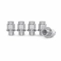 24pcs Silver Chrome Mag Style Lug Nuts 12x1 5 Thread Size 1 Inch Length Installs With 21mm Or 13 16 Hex Socket For 6lug 