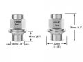 24pcs Silver Chrome Mag Style Lug Nuts 12x1 5 Thread Size 1 Inch Length Installs With 21mm Or 13 16 Hex Socket For 6lug