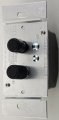 Classic Accents Trimmed Three Way 400 Watt Black Button Antique Push Dimmer Light Switch 
