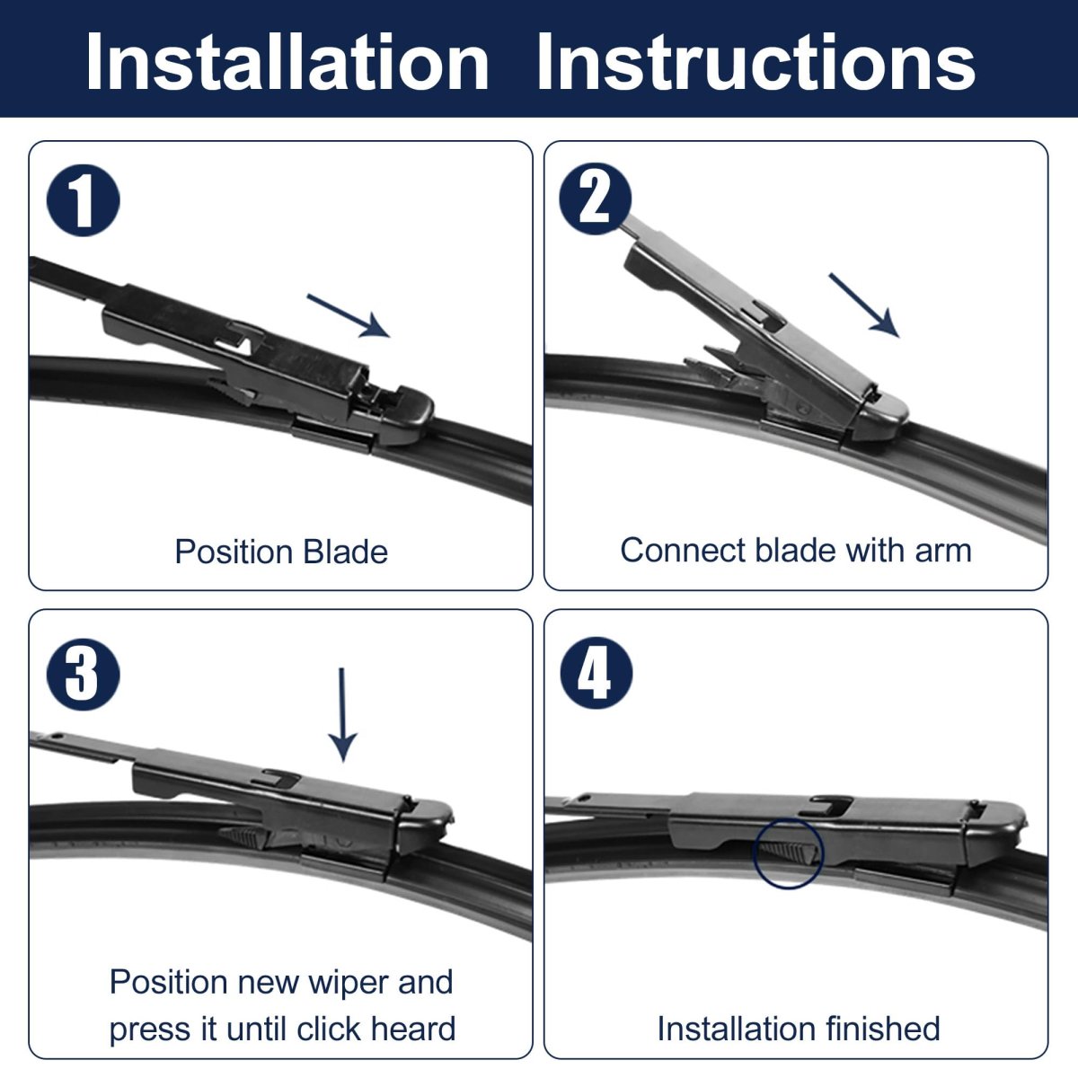Front Windshield Wiper Blades 22 In And 20 For Ford Mustang 2007 2021 Lincoln Mkz 2013 2020 Pinch Tab All Weather Replacement