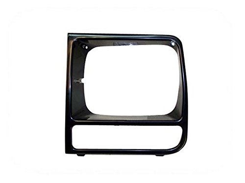 Headlight Door Bezel Set For 1997 2001 Jeep Cherokee Se Sport Raw Black Lh And Rh Front Pair Waterproof Polycarbonate Lens
