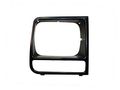 Headlight Door Bezel Set For 1997 2001 Jeep Cherokee Se Sport Raw Black Lh And Rh Front Pair Waterproof Polycarbonate Lens