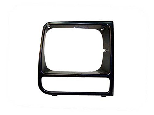 Headlight Door Bezel Set For 1997 2001 Jeep Cherokee Se Sport Raw Black Lh And Rh Front Pair Waterproof Polycarbonate Lens