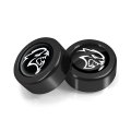 Dodge Srt Hellcat License Plate Frame Screw Cover Set Black Dome Logo On Abs Plastic 0 7 In Diameter Official Licensed 2 Pack