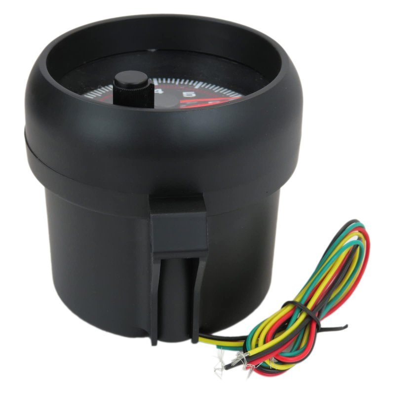 12v 3 75 Universal Car Gauge Tacho Tachometer Counter Red Led Rpm Shift Light 4 6 8 Cyl