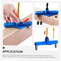 Homsfou 2pcs Punch Locator Dowel Jig Kit Hole Tool Woodworking Jigs Drill Press Adapter For Hand