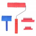 Wood Graining Tool Painting Set Rubber Empaistic Pattern Roller Spray Bottles