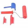 Wood Graining Tool Painting Set Rubber Empaistic Pattern Roller Spray Bottles