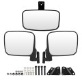 Sautvs Side Mirrors Rearview Kit For Polaris Ranger Xp 1000 Folding Center Convex Rear View Mirror Crew 2018-2025 Accessories