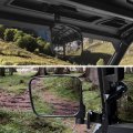 Sautvs Side Mirrors Rearview Kit For Polaris Ranger Xp 1000 Folding Center Convex Rear View Mirror Crew 2018-2025 Accessories