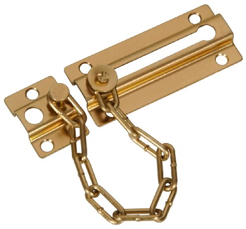 The Hillman Group 851214 Door Chain Brass Finish