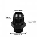 X Autohaux 2pcs Black 10an Male To M18 1 5mm Thread Tube Hardline Fuel Line Adapter Oil Gas Pipe Fitting