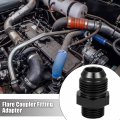 X Autohaux 2pcs Black 10an Male To M18 1 5mm Thread Tube Hardline Fuel Line Adapter Oil Gas Pipe Fitting