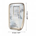 Uxcell Car Key Fob Cover 4 Button Remote Case Gray For Lexus Es350 Rx Gs Ls Nx Rs Gx Lx Rc Lc