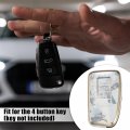 Uxcell Car Key Fob Cover 4 Button Remote Case Gray For Lexus Es350 Rx Gs Ls Nx Rs Gx Lx Rc Lc