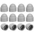 12pcs Hex Nut Cover M8x12x15mm Plastic Dome Protection Cap Screws Bolt Covers For Indoor Outdoor Furniture Automotive Bolts 