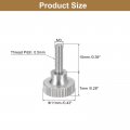 Uxcell M3x10mm Knurled Thumb Screws 5pcs 304 Stainless Steel Flat Head Bolts With Shoulder Grip Knobs Fasteners