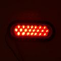 Pacask Oval Oblong Tail Light 6 Red 22-led Stop Turn Signal Brake Marker Lamp 4pcs