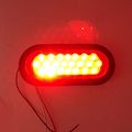 Pacask Oval Oblong Tail Light 6 Red 22-led Stop Turn Signal Brake Marker Lamp 4pcs