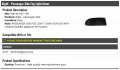 Right Passenger Side Fog Light Cover Compatible With 2011-2018 Dodge Journey For Use 2 Piece Covers