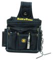 Rack-a-tiers 43095 Ballistic Nylon Butt Pouch Grande Pocket Tool Holder Black 