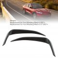 Fydun 2pcs Front Bumper Lip Diffuser Splitter Canard Left Right Abs Wind Knife Air Vent Cover For Ford Mustang Mach E