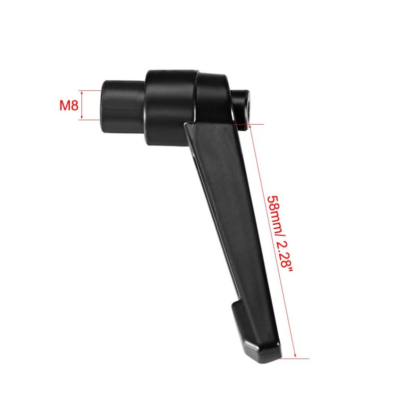 M8 Handle Adjustable Clamping Lever Thread Push Button Ratchet Female Threaded Stud 3 Pcs