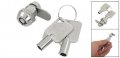Uxcell 12mm Thread Household Cupboard Drawer Quarter Turn Cam Lock W 2 Keys